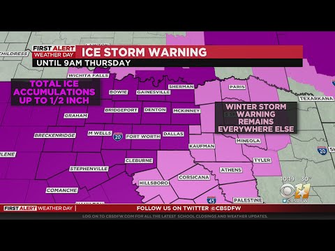 Ice Storm Warning in effect until 9 a.m. Thursday