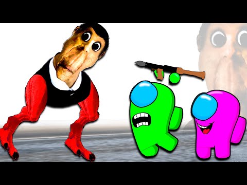 Obunga Meme + DINOSAURS T REX Vs Among Us in real life animation #7