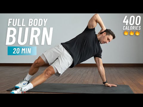20 MIN CARDIO HIIT - Sweat and Burn Fat with This High Intensity Workout (Full Body, No Equipment)