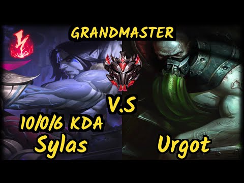 CNB Duclou (SYLAS) vs URGOT - 10/0/6 KDA TOP GAMEPLAY - BR Ranked GRANDMASTER