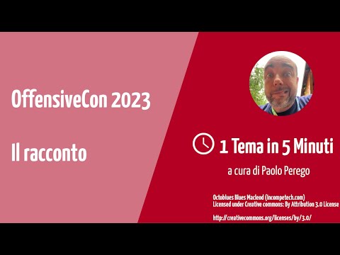 31. OffensiveCon 23: il racconto #offensivecon23 #cybersecurity