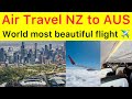 Air Travel ✈️ New Zealand to Australia how beautiful flight | Melbourne city sky view is so stunning