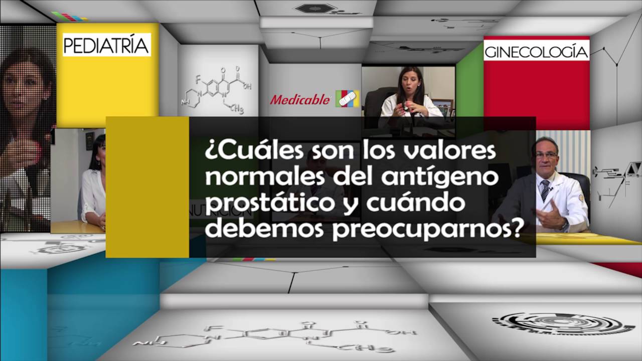¿Cuáles son los valores normales del antígeno prostático