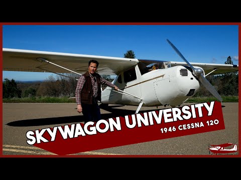 1946 Cessna 120 - YouTube (Walkaround and Flight)