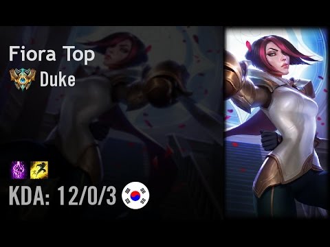 Fiora Top vs Fiora - Duke - KR Challenger Path 6.3