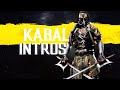 Mortal Kombat 11 ALL KABAL Intros Dialogue Character Banter MK11