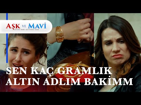 Gelinler kaynanalarından kalan altınları paylaşıyorlar - Aşk ve Mavi 63. Bölüm