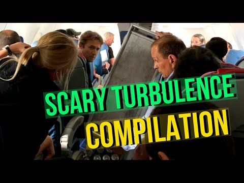 Scary Turbulence In Flight Compilation