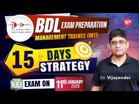 BDL exam on 11th Jan 2026 | 15 Days strategy for CBT