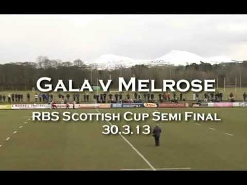 RUGBY MATCH: GALA v MELROSE - SCOTTISH CUP SEMI FINAL 2013