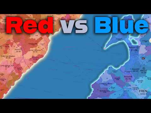 Red vs. Blue in OpenFront.io