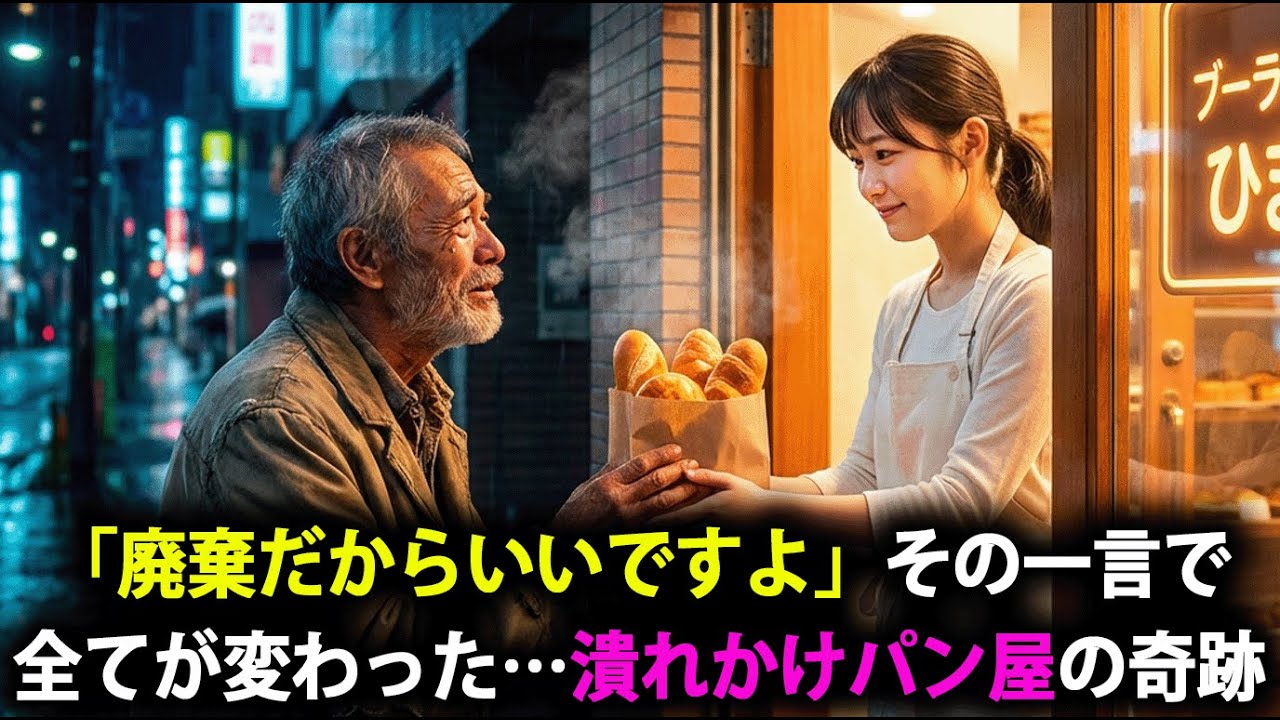 【衝撃】ホームレスにパンをあげたパン屋、正体が“超大物企業会長”だった…一言の優しさが人生を変えた瞬間【スカッとする話】
