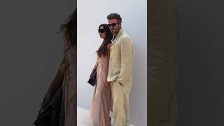 Victoria &amp; David Beckham at Jacquemus Fashion Show #jacquemus #victoriabeckham #davidbeckham