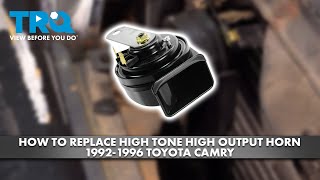 How to Replace High Tone High Output Horn 1992-1996 Toyota Camry