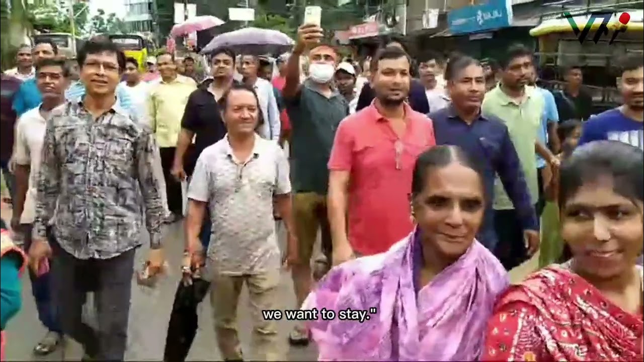 Protest Rally Against Attacks on Hindu Community in Khagrachari