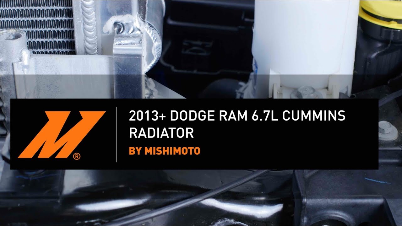 2013+ Dodge 6.7 Cummins Performance Aluminum Radiator Installation Guide by Mishimoto