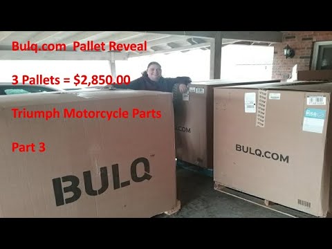 Bulq.com Pallet Reveal - Huge Purchase 3 Pallets $2,850.00 - Triumph Motorcycle Parts - Part 3