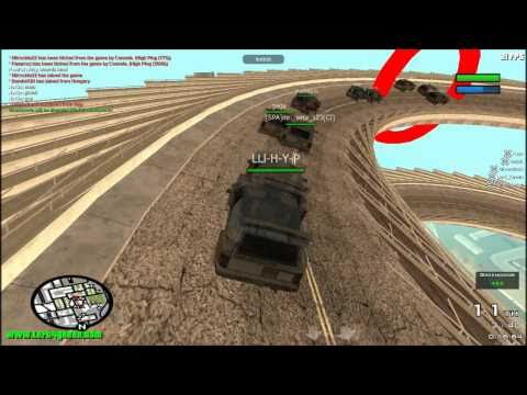 GTA sa : MTA DM v 1.0.4 : 2 race in Mr.green (left 4 green)