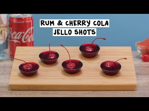 Rum & Cherry Cola Jello Shots