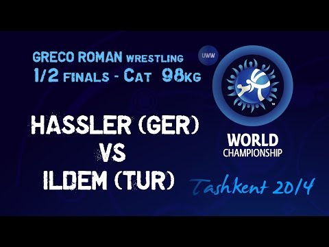 Semifinal - Greco Roman Wrestling 98 kg - O. HASSLER (GER) vs C. ILDEM (TUR) - Tashkent 2014