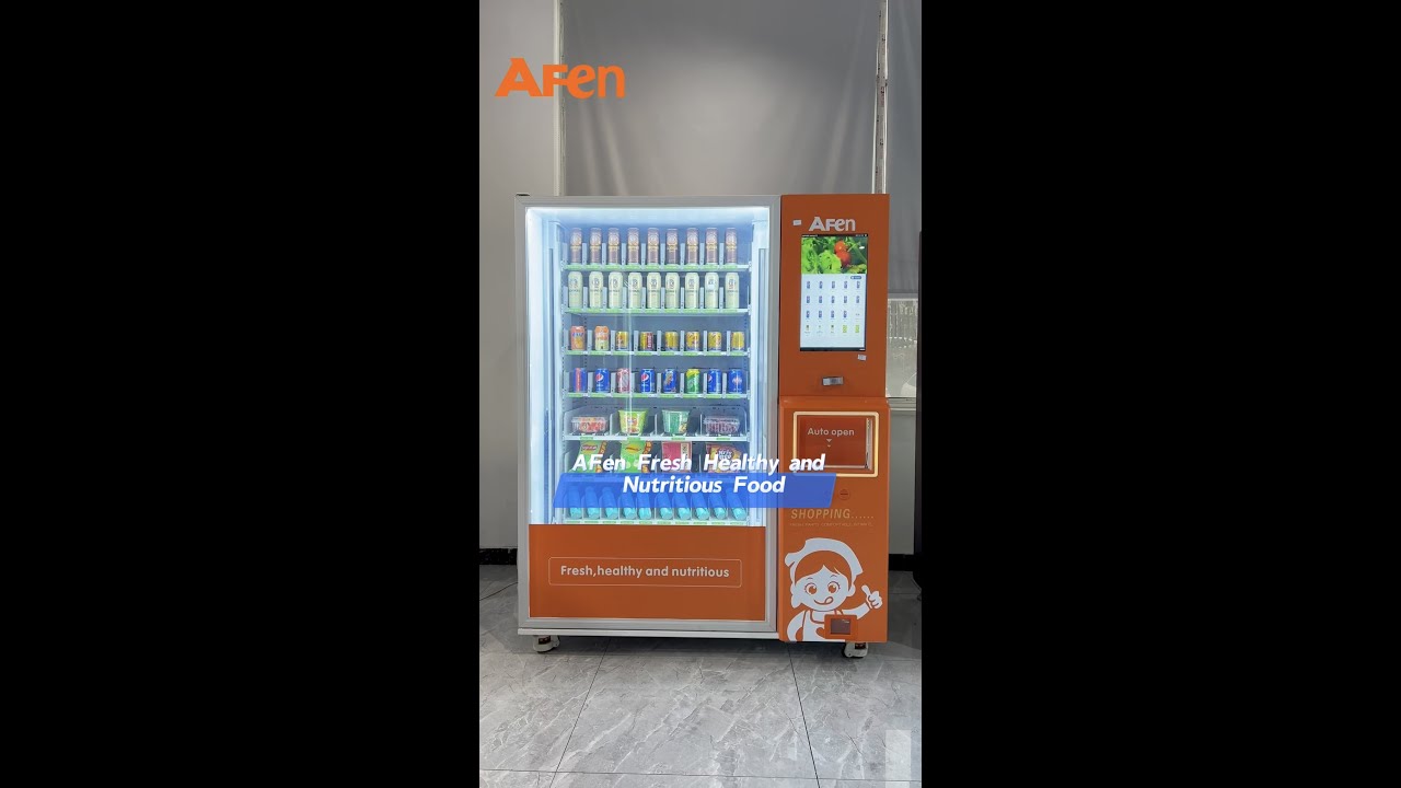 AFen Fresh Healthy and Nutritious Food Vending Machine with Automatic Elevator System#shorts