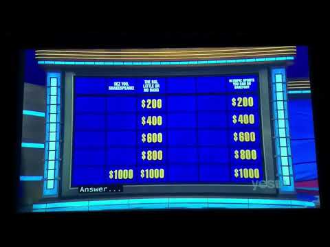 Jeopardy, Kate Freeman Day 2 - 1st Daily Double (12/14/20)