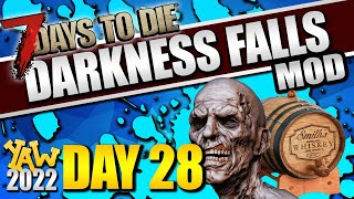 Day 28: Horde Night in the Whiskey Bar... 7 Days to Die Darkness Falls