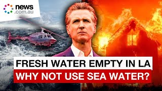 Why aren&#39;t firefighters using seawater to put out the California fires?