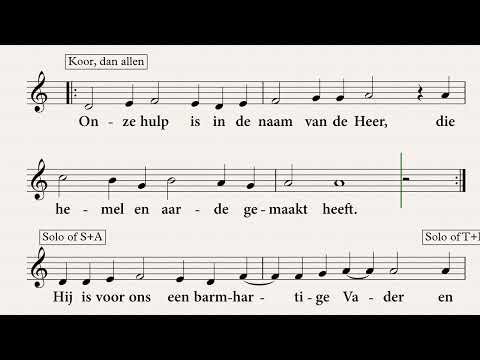 Liedboek 291b Onze hulp is in de naam van de Heer