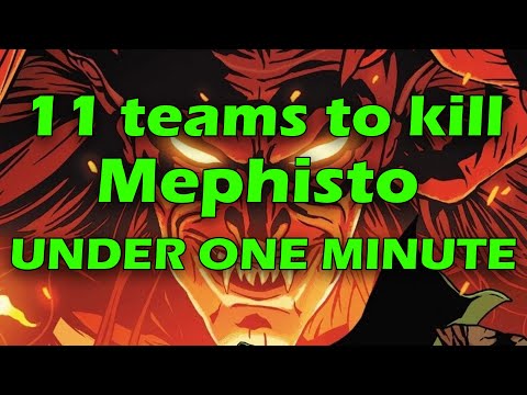 TOP 11  teams to Kill World Boss Legend Mephisto UNDER ONE MINUTE.