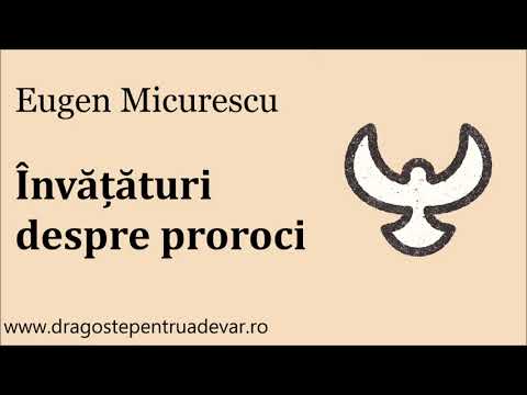 Eugen Micurescu - Învățături despre proroci