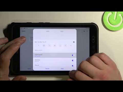 How to Change Alarm Sound on SAMSUNG Galaxy Tab Active2 - Alarm Clock Settings