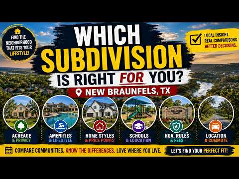 New Braunfels Acreage Communities: 10 Neighborhoods With Acre Lots