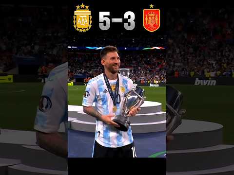 Argentina 🇦🇷 vs Spain 🇪🇸 🥶🔥 | Imaginary Finalissima 2025 Match #shorts #football #youtube
