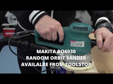 Makita Ekscentrinis šlifuoklis BO6030 150 mm video