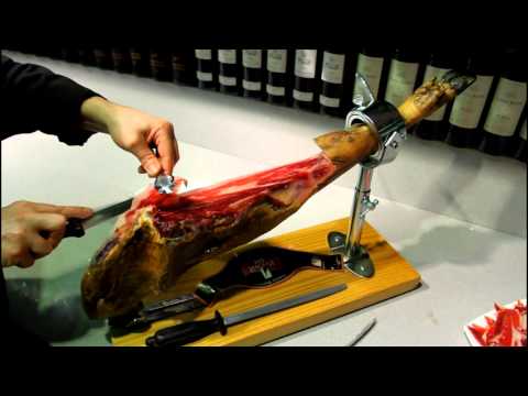 Wie schneidet man Iberico Iberischen Schinken (4/6) - Jamonarium.de