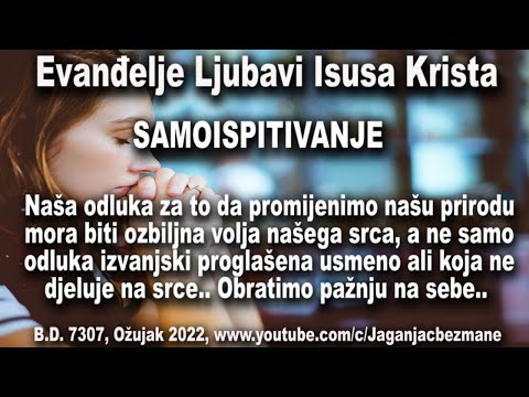 Naša odluka za promjenu mora biti ozbiljna volja našega srca, a ne samo odluka donesen izvana..