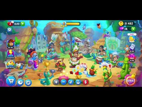 🎯 Fishdom 10687 Challenge Level + 💥💥🧨💣