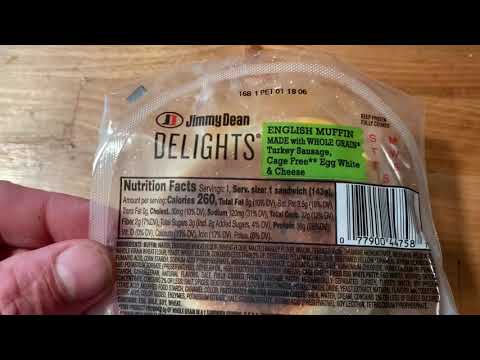 I cook and eat International Delights Jimmy Dean Sausage Muffin from Microwave Taste Test and Review