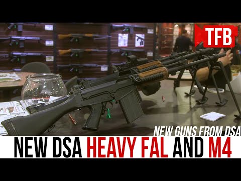 DSA's New Belgian FALO Heavy FAL and Israeli M4 Clones [SHOT Show 2020]