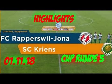 Highlights: Fc Rapperswil - Jona vs SC Kriens (01.11.18)