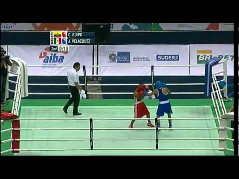 Light Fly (49kg) SF - Quipo (ECU) vs Velazquez (MEX) - 2012 American Olympic Qualifying Event