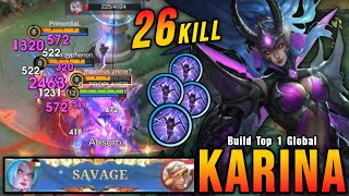 Download lagu SAVAGE 26 Kills!! Karina 0.5 Sec Delete Build - Build Top 1 Global Karina ~ MLBB mp3 Download lagu SAVAGE 26 Kills!! Karina 0.5 Sec Delete Build - Build Top 1 Global Karina ~ MLBB mp3