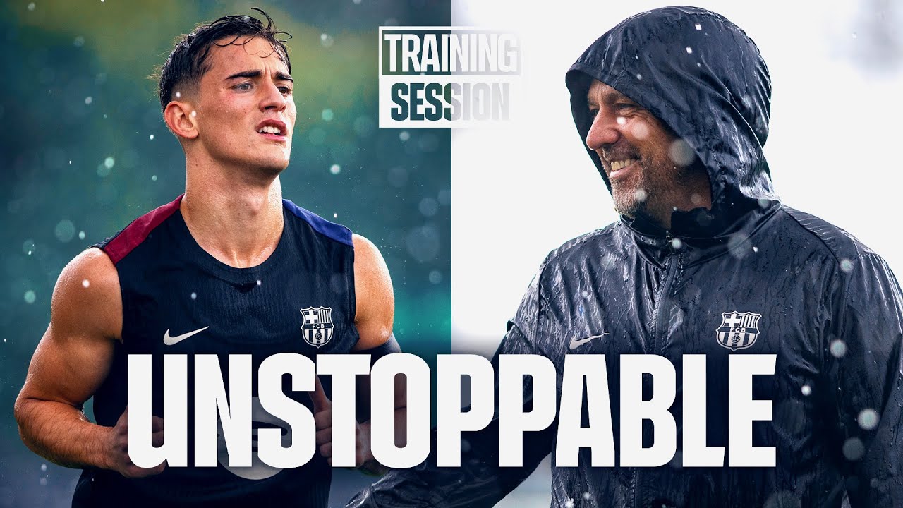 RAINY TRAINING after BIG WIN in el CLÁSICO | FC Barcelona Training 🔵🔴