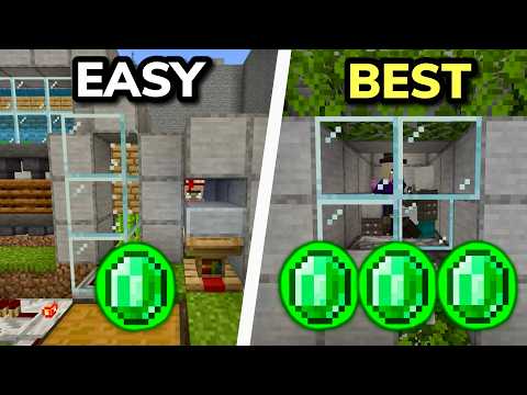 TOP 5 EMERALD FARMS in Minecraft Bedrock (MCPE/Xbox/PS/Switch/PC)