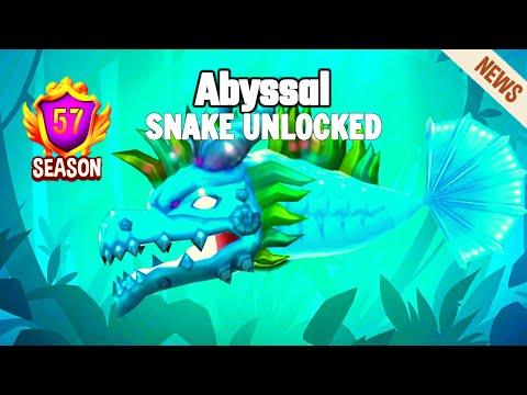 NEW SNAKE Abyssal 🐉 BATTLE PASS SEASON 57 UNLOCKED - Snake Rivals