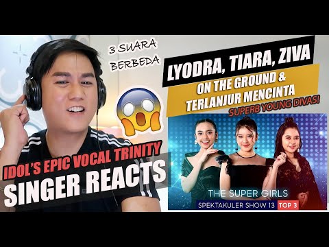Lyodra, Tiara, Ziva - On The Ground & Terlanjur Mencinta - Indonesian Idol 2021 | REACTION
