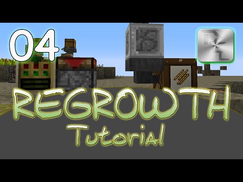Minecraft Regrowth Modpack - Regrowth Tutorial Series - Ep 4 - Storage and Crafting