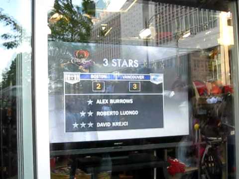 Canucks big win after 11 seconds goal of Alex Burrows in OT