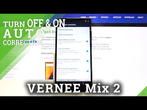 How to Access Text Correction Options in Vernee Mix 2 – Locate Typing Options